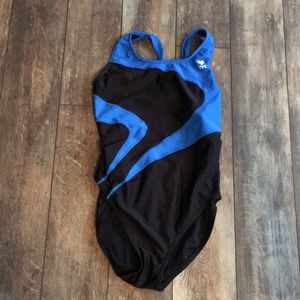 TYR blue and black suit